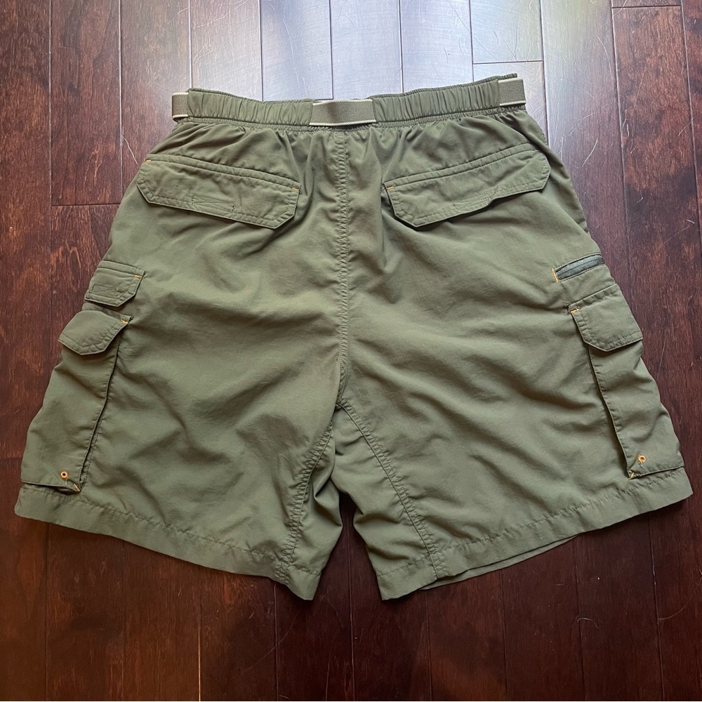 Columbia Men’s Cargo Utility Hiking Shorts Size M Olive Green - Picture 4 of 5